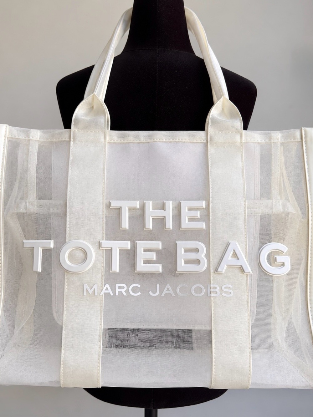 Marc Jacobs The Mesh Large Tote Bag White